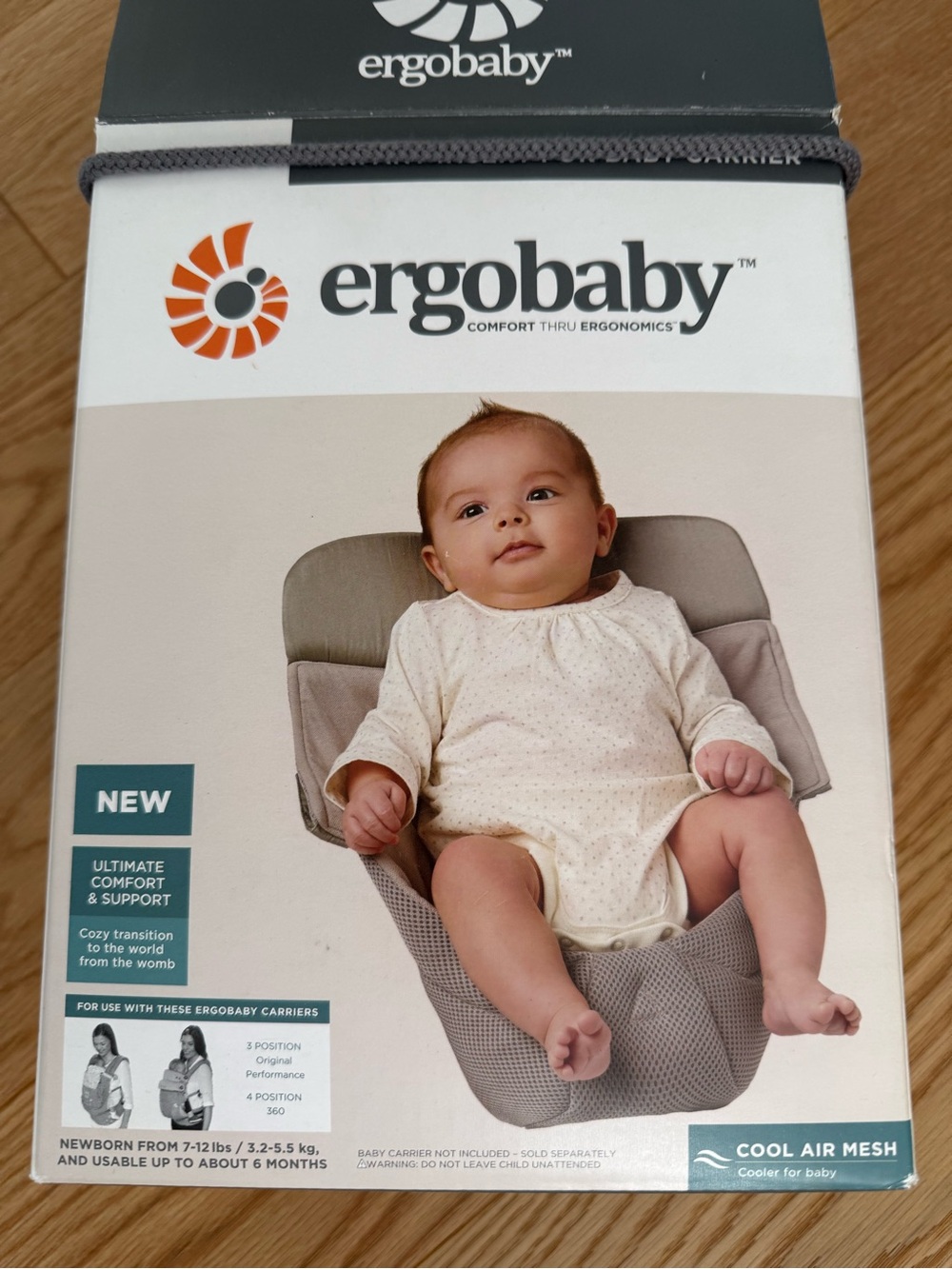 Ergobaby carrier infant insert EUC